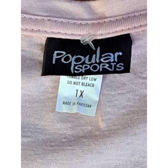 Faith Over Fear Pink Ribbon T-Shirt 1X Breast Cancer Awareness Fight - Picture 6 of 7